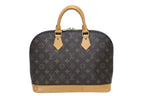 Louis Vuitton Alma PM Handbag Monogram Brown Gold — view 2