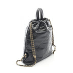 Chanel Rucksack Sac Backpack 22 Small Black Leather Chanel 22 Quilted — view 3
