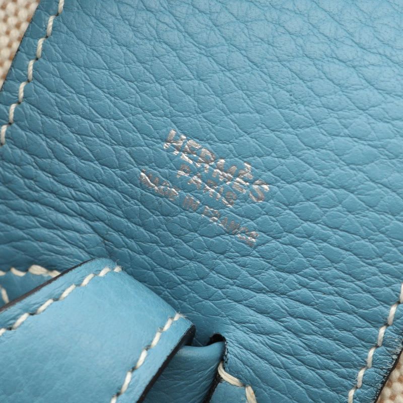 Hermes Handbag Intercity Ecru Blue Jean Other Vanity — view 7
