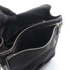 Prada Shoulder Bag Va0770 Black Nylon Saffiano Leather — view 8
