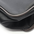 Prada Shoulder Bag Va0770 Black Nylon Saffiano Leather — view 6