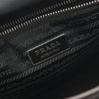 Prada Shoulder Bag Va0770 Black Nylon Saffiano Leather — view 5