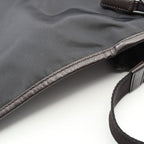 Prada Shoulder Bag Va0770 Black Nylon Saffiano Leather — view 7