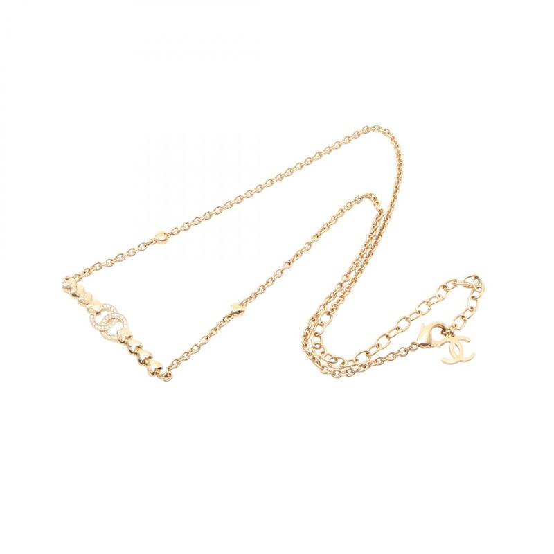 Chanel Necklace Coco Mark Heart GP — view 4