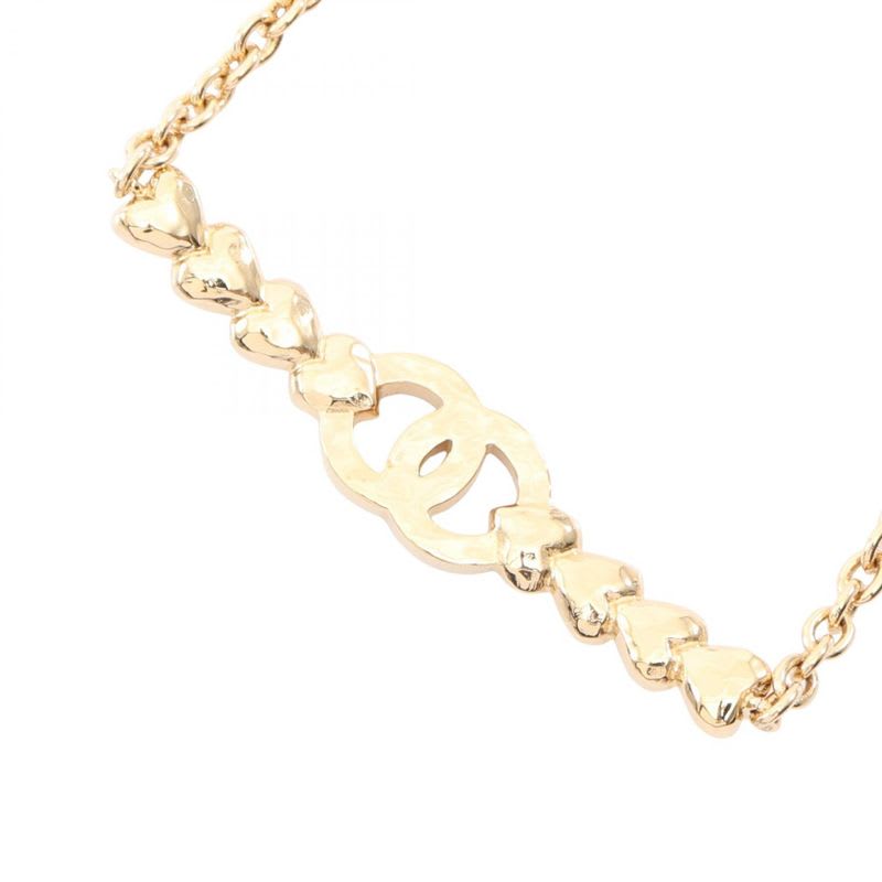 Chanel Necklace Coco Mark Heart GP — view 3