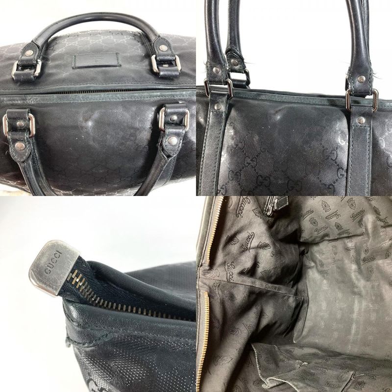Gucci Shoulder Bag GG Imprime Leather Black — view 9