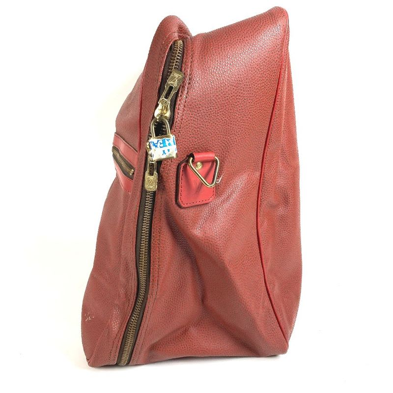 Louis Vuitton Boston Bag Seafeller Leather Red Series