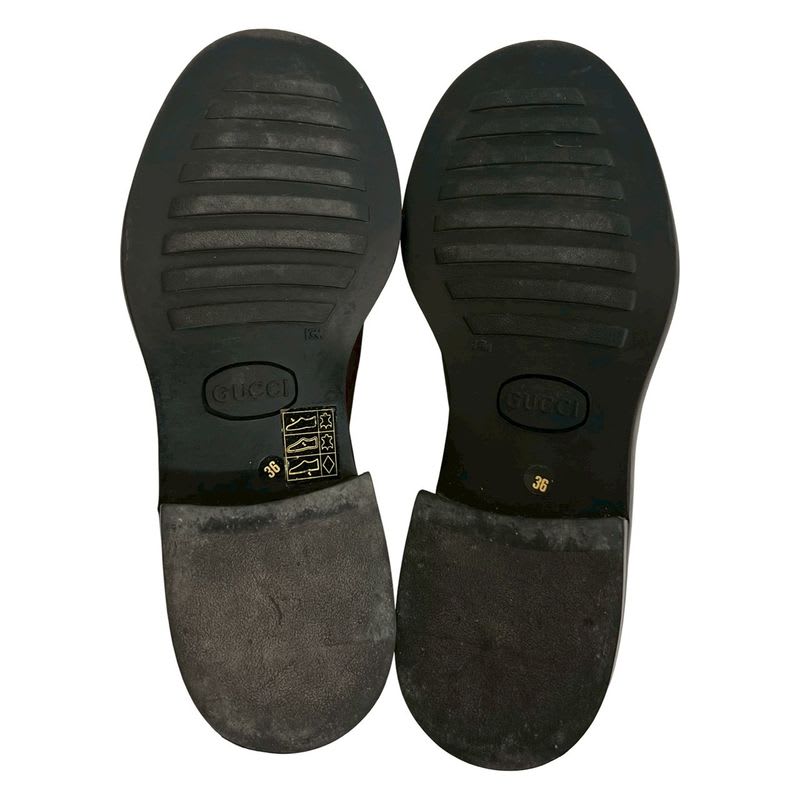 Gucci Horsebit Hardware Leather Loafers 36 Size Shoes — view 5