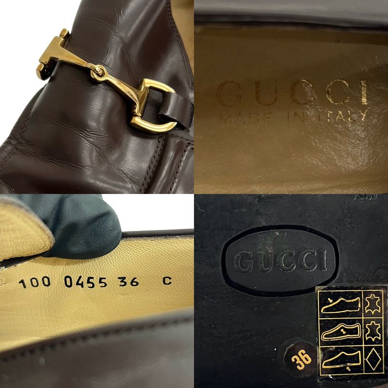 Gucci Horsebit Hardware Leather Loafers 36 Size Shoes — view 2