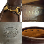 Gucci Horsebit Hardware Leather Short Boots Shoes 35 Size Brown — view 2