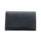 Prada Key Case Ring Leather Logo 5 Rows Black Gy13 mq OH — view 2