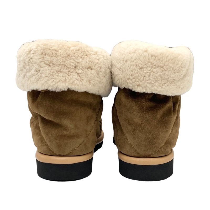 Louis Vuitton Pillow Line Monogram Boots Short Ankle Suede Mouton — view 5