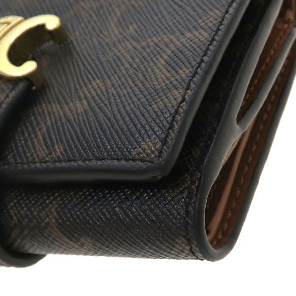 Celine Fine Strap Wallet Nino Triomphe Canvas 10 M962 cqh.04 lu — view 8