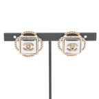 Chanel Earrings Gold Silver Coco Mark — view 7