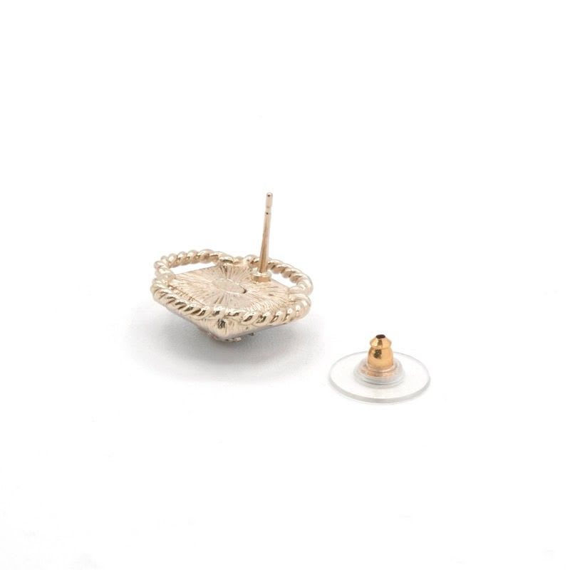 Chanel Earrings Gold Silver Coco Mark — view 5