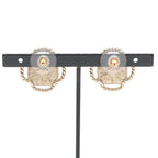Chanel Earrings Gold Silver Coco Mark — view 9