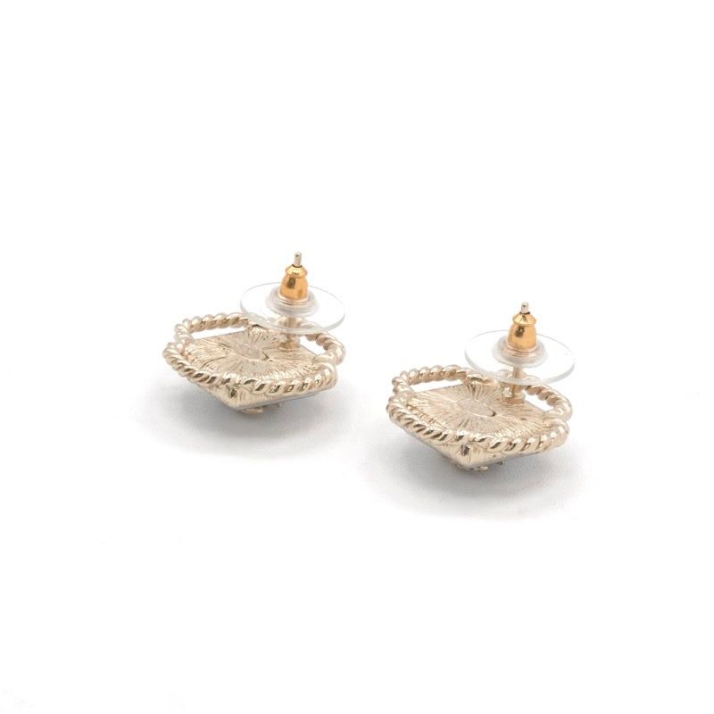 Chanel Earrings Gold Silver Coco Mark — view 4