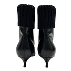 Christian Dior Boots Short Shoes Leather Knit Black — view 5