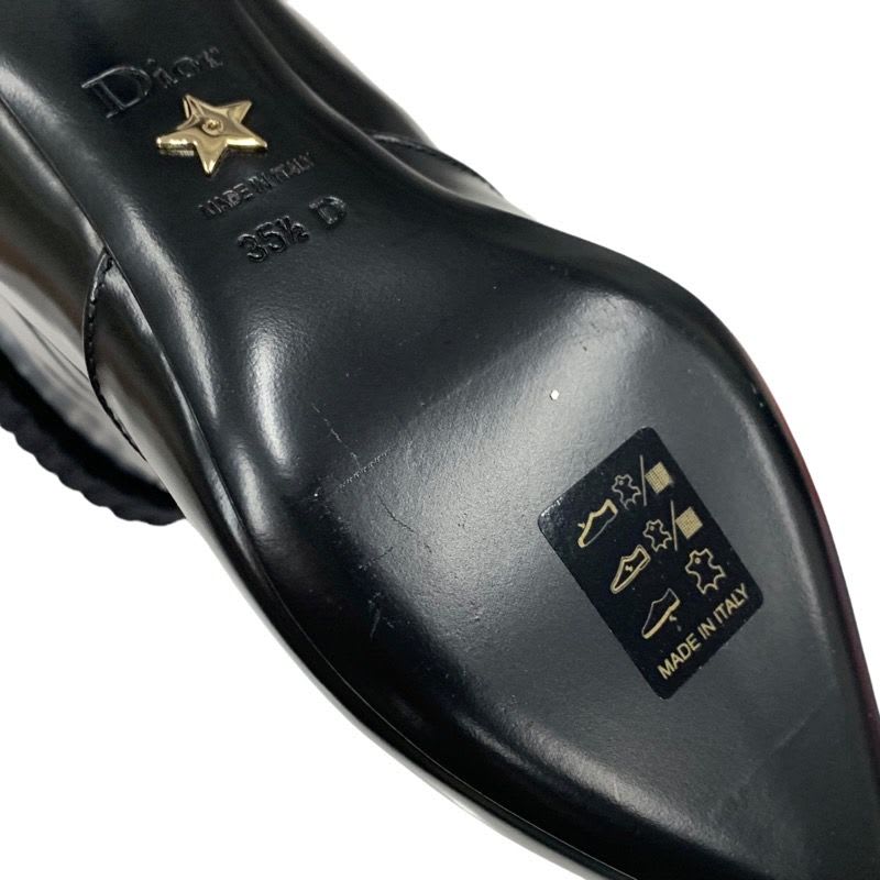 Christian Dior Boots Short Shoes Leather Knit Black — view 8