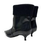 Christian Dior Boots Short Shoes Leather Knit Black — view 4