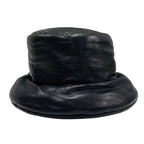 Prada Hat Soft Padded Nappa Leather Triangle Bucket Black — view 2
