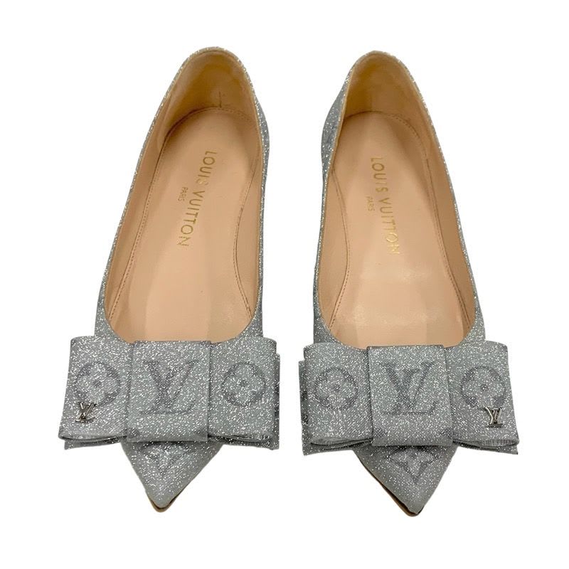 Louis Vuitton Blossom Line Flat Shoes Ballet Ballerina Monogram Ribbon — view 2