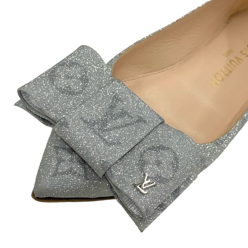 Louis Vuitton Blossom Line Flat Shoes Ballet Ballerina Monogram Ribbon — view 8