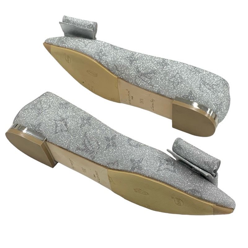 Louis Vuitton Blossom Line Flat Shoes Ballet Ballerina Monogram Ribbon — view 5
