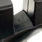 Prada Boots Long Middle Shoes Logo Platform Leather Black — view 8