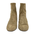 Chanel Boots Short Shoes Coco Mark Logo Nubuck Brown — view 2