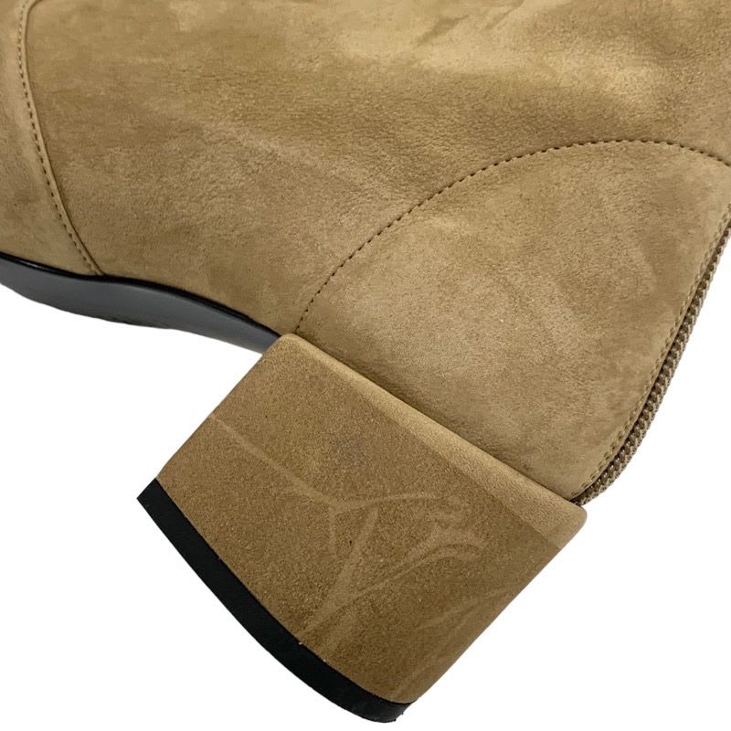 Chanel Boots Short Shoes Coco Mark Logo Nubuck Brown — view 8