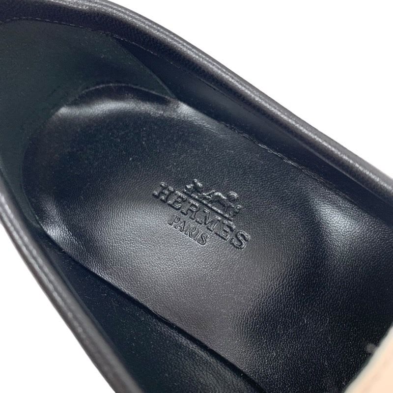 Hermes Royal Loafer Leather Shoes Moccasins Flat Hhardware — view 8
