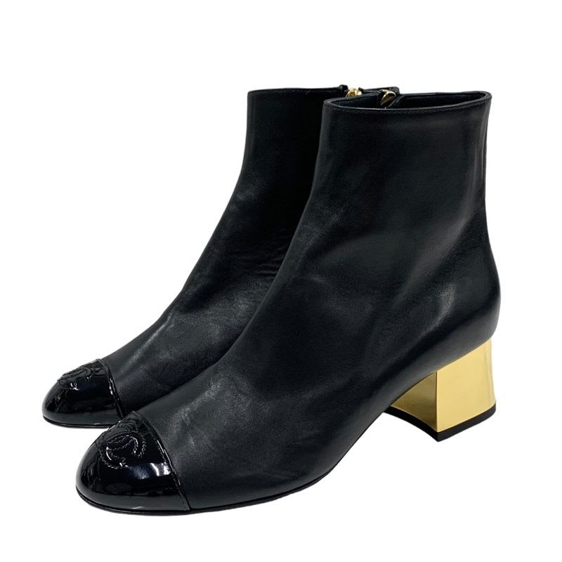 Chanel Boots Long Short 2-Way Coco Mark Logo Quilted Pocket — view 6