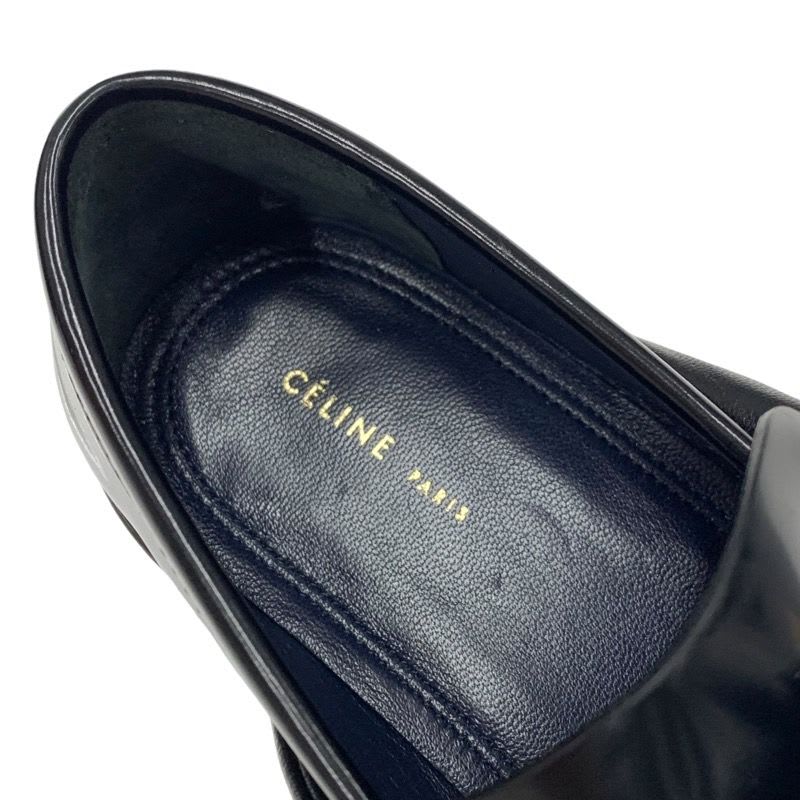Celine Loafers Leather Shoes Black — view 7