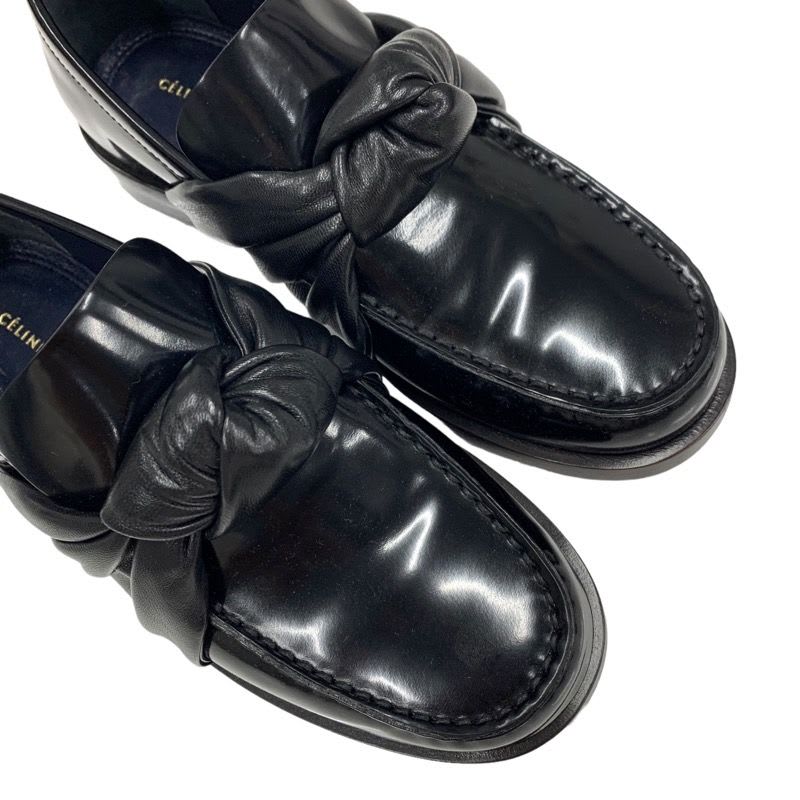 Celine Loafers Leather Shoes Black — view 9