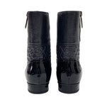 Chanel Boots Short Shoes Leather Black Coco Mark Chain Quilted — view 5