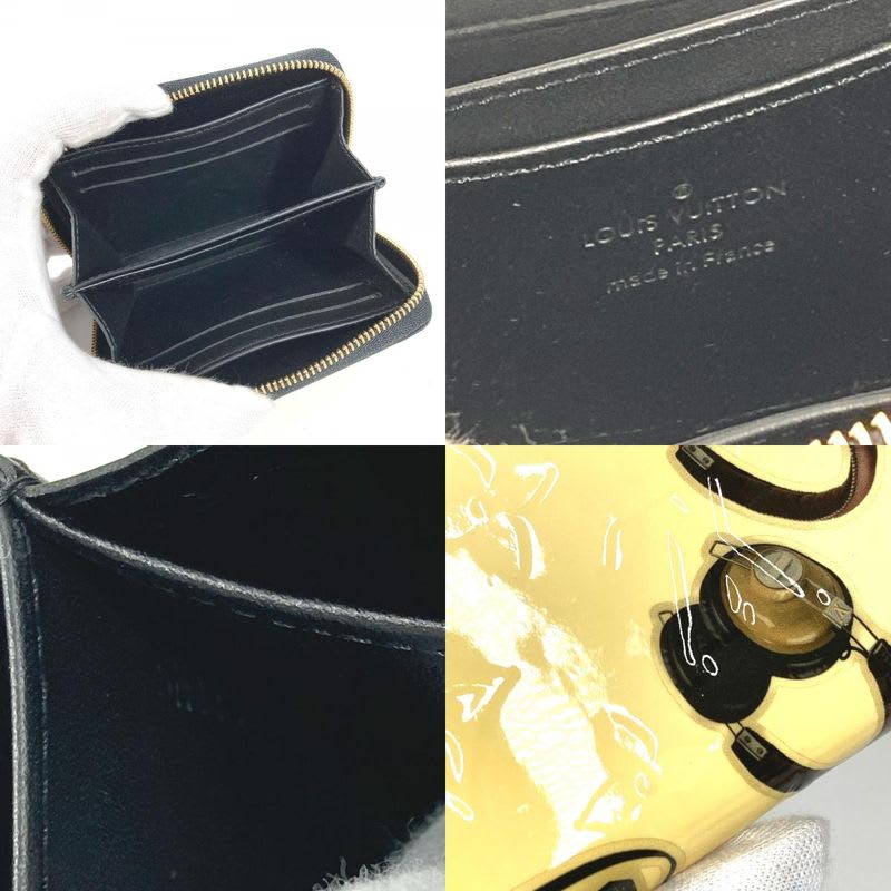 Louis Vuitton Coin Case Zippy Purse Patent Leather Black — view 9
