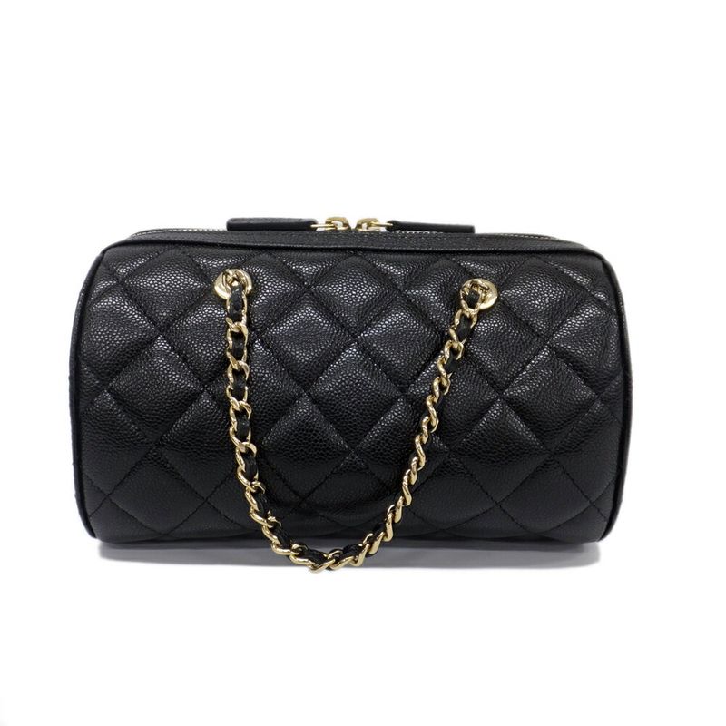 Chanel Mini Boston Chain Shoulder Quilted Ap4474 Chien Pangold — view 3