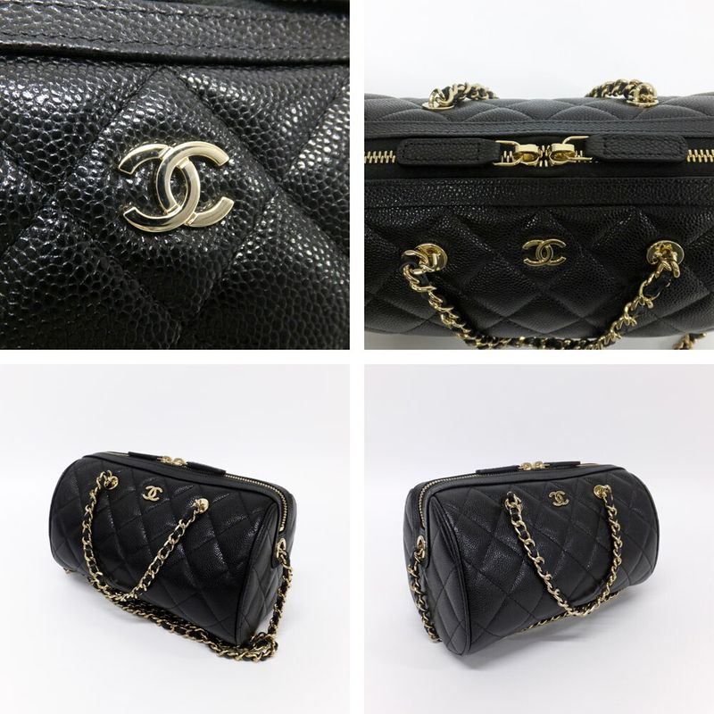 Chanel Mini Boston Chain Shoulder Quilted Ap4474 Chien Pangold — view 8