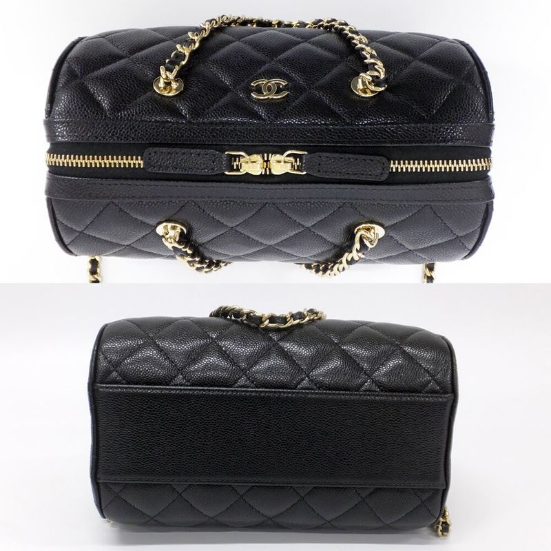 Chanel Mini Boston Chain Shoulder Quilted Ap4474 Chien Pangold — view 5