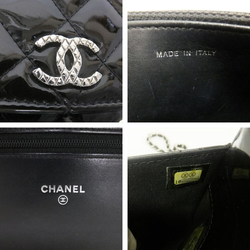 Chanel Brilliant Quilted Chain Shoulder Enamel Patent — view 6