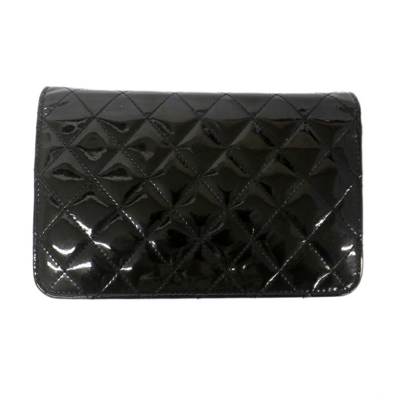 Chanel Brilliant Quilted Chain Shoulder Enamel Patent — view 3