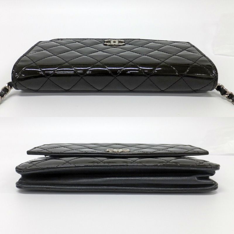 Chanel Brilliant Quilted Chain Shoulder Enamel Patent — view 5