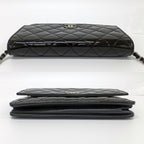 Chanel Brilliant Quilted Chain Shoulder Enamel Patent — view 5