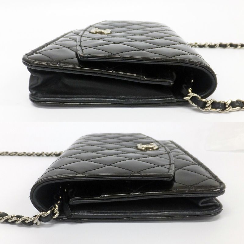 Chanel Brilliant Quilted Chain Shoulder Enamel Patent — view 4