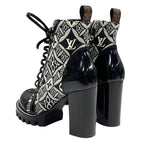 Louis Vuitton Star Trail Line Boots Short Shoes Leather Canvas Black — view 4