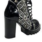 Louis Vuitton Star Trail Line Boots Short Shoes Leather Canvas Black — view 9