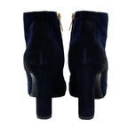Hermes Boots Short Shoes Suede Navy Black Bicolor — view 5