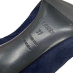 Hermes Boots Short Shoes Suede Navy Black Bicolor — view 8