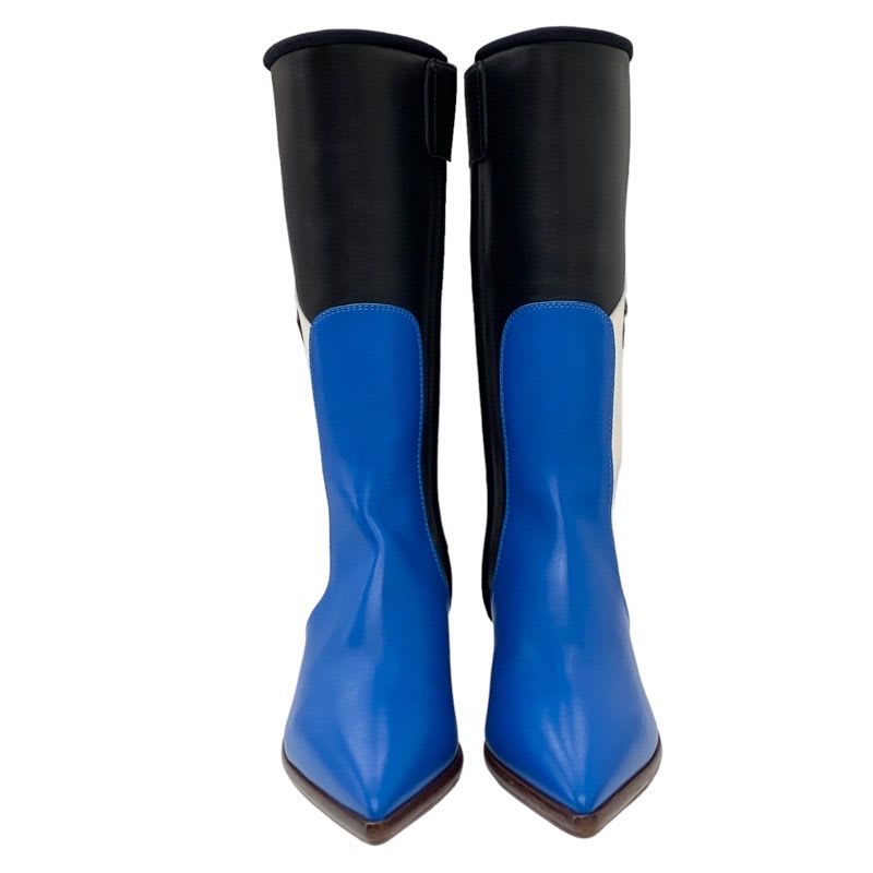 Louis Vuitton Boots Long Flags Line Logo Leather Multicolor — view 2